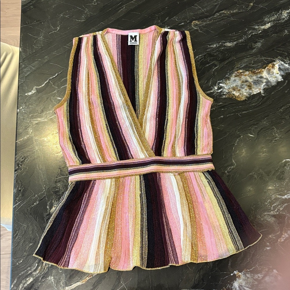Missoni Multicolor Striped Knit Top
